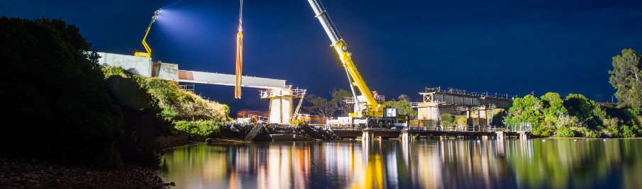 Four North West River rail bridge replacements